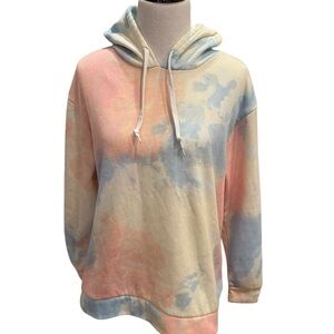 Bobbie Brooks Tie Dye Pastel Color Plus Sz. Hooded Sweatshirt W/Drawstring Sz:1X